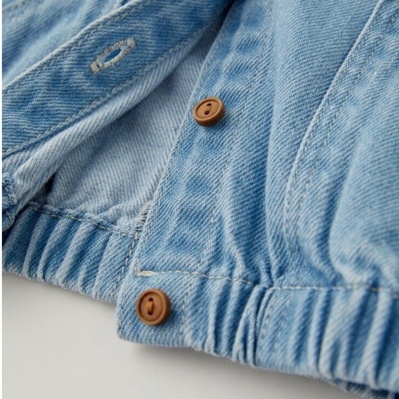 Zara 6-9 month Jean jacket - Picture 3 of 10
